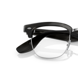 Sie Oliver Peoples Capannelle mit Charcoal Tortoise/Brushed Silver Gestell und Klar Gläsern - Variant
