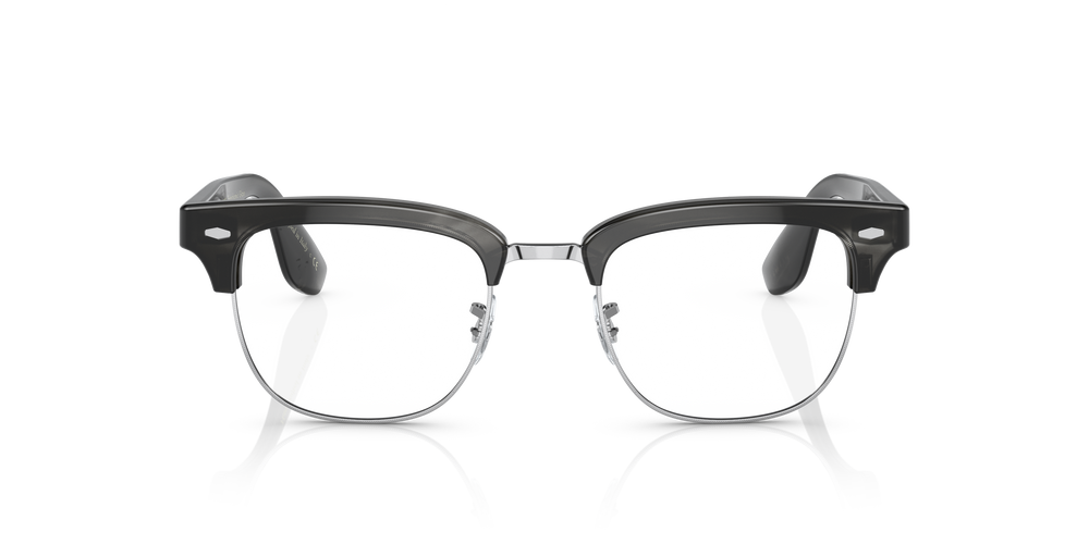 Oliver Peoples Capannelle with Charcoal Tortoise/Brushed Silver frame and Clear lenses - Image 2