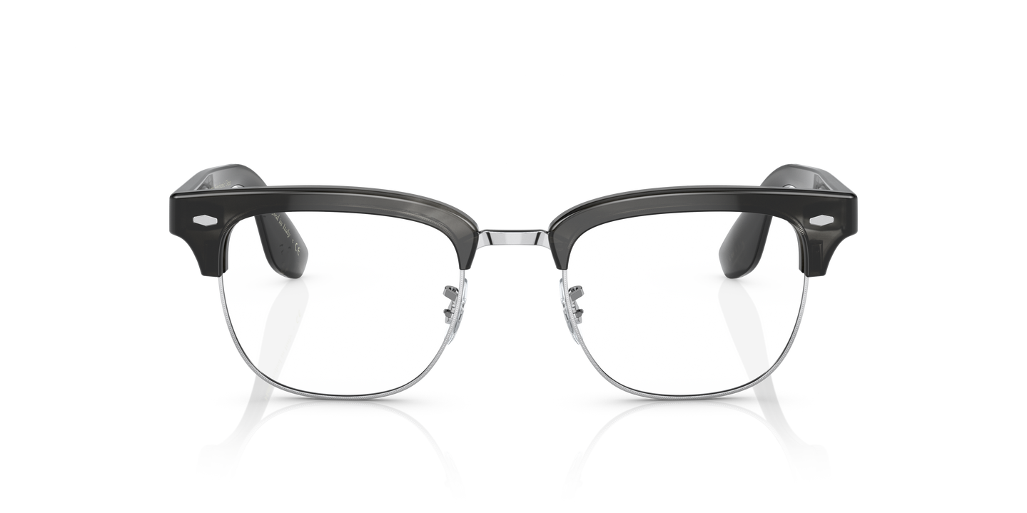 Sie Oliver Peoples Capannelle mit Charcoal Tortoise/Brushed Silver Gestell und Klar Gläsern - Bild Gläser