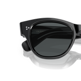 Oliver Peoples Eadie avec une monture Noir et des verres Gris - Variant