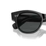 Oliver Peoples Eadie avec une monture Noir et des verres Gris - Variant
