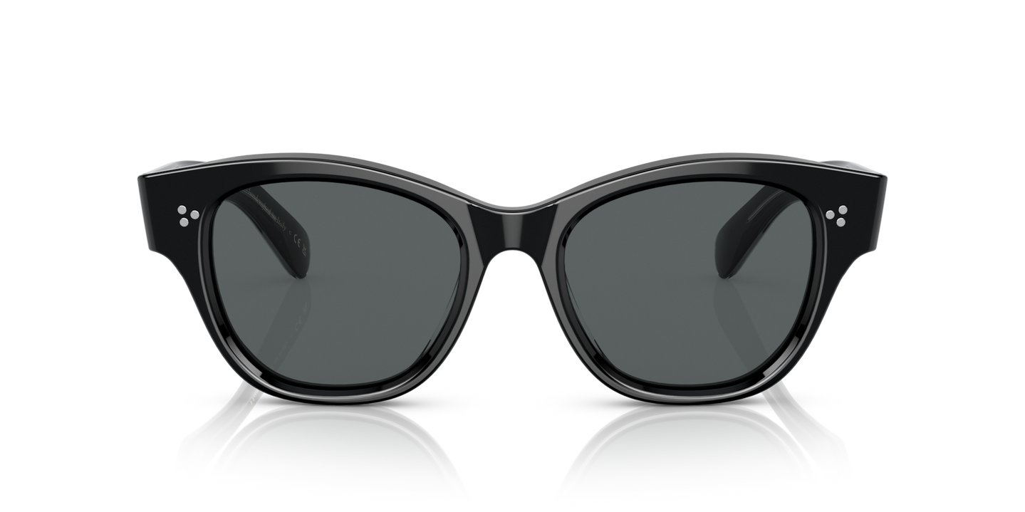 Oliver Peoples Eadie with Black frame and Grey lenses - Image Lenses
