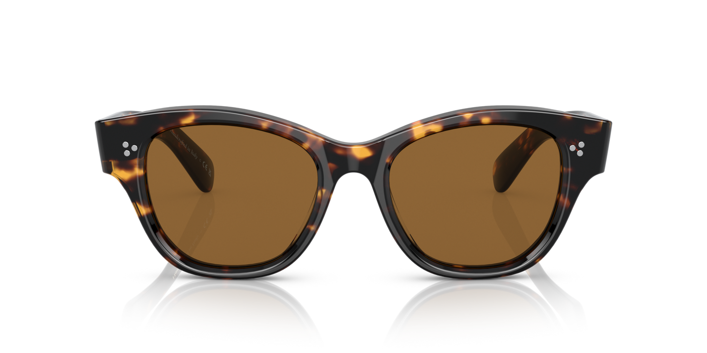 Sie Oliver Peoples Eadie mit DM2 Gestell und Braun Gläsern - Bild Gläser