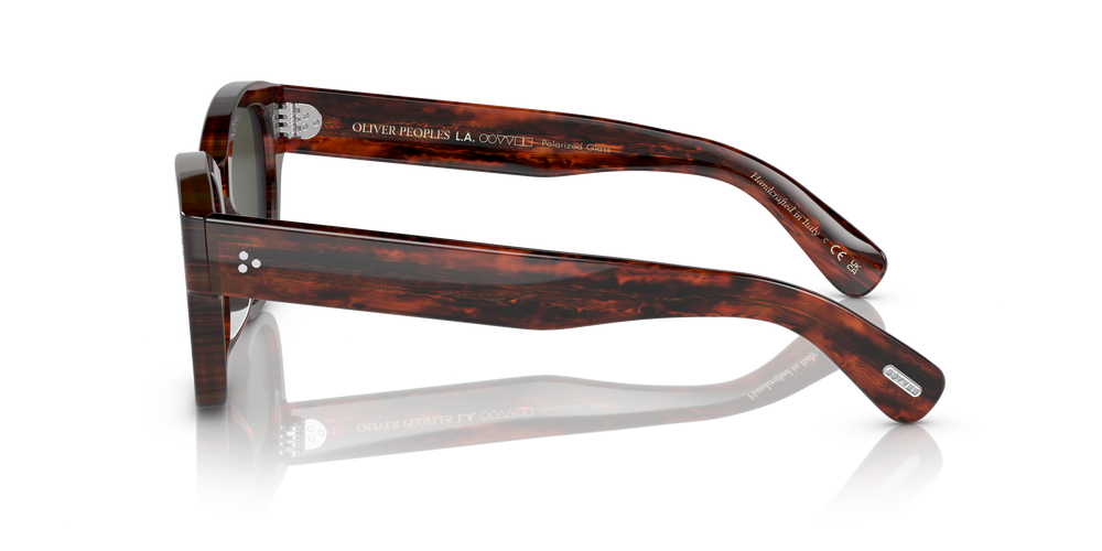 Oliver Peoples Eadie avec une monture Écaille de tortue Rouge Vintage et des verres Vert - L'image 4