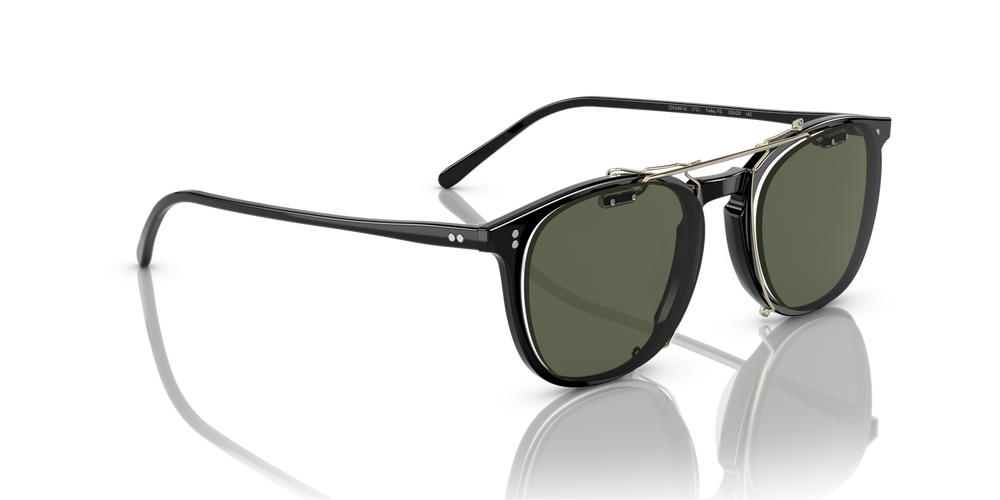 Oliver Peoples Finley 1993 Clip with Gold frame and Green lenses - image 4
