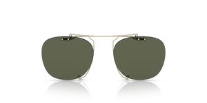 Oliver Peoples Finley 1993 Clip con montura Oro y lentes Verde - El 7