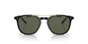 Oliver Peoples Finley 1993 Clip con montatura Oro e lenti  Verde - L'immagine 3