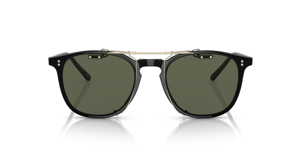 Oliver Peoples Finley 1993 Clip with Gold frame and Green lenses - image 3