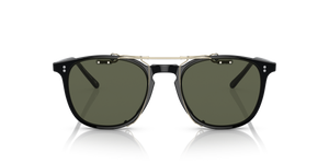 Oliver Peoples Finley 1993 Clip with Gold frame and Green lenses - image 3