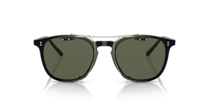 Oliver Peoples Finley 1993 Clip with Gold frame and Green lenses - image 3