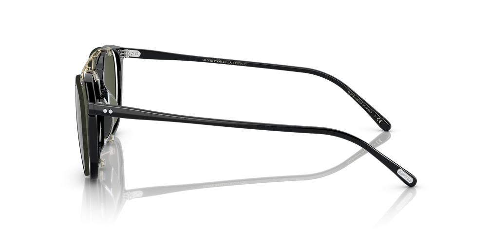 Oliver Peoples Finley 1993 Clip con montura Oro y lentes Verde - El 5