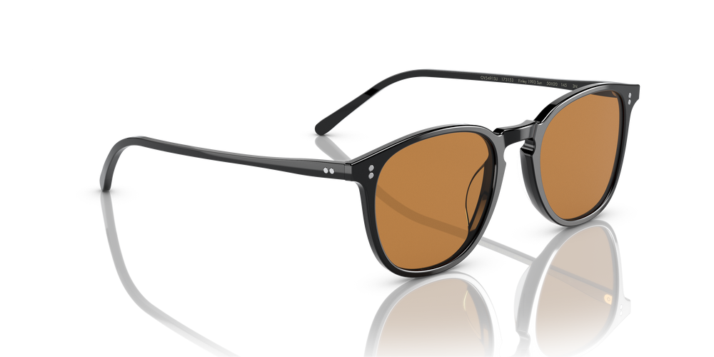 Oliver Peoples Finley 1993 Sun with Black frame and Cognac lenses