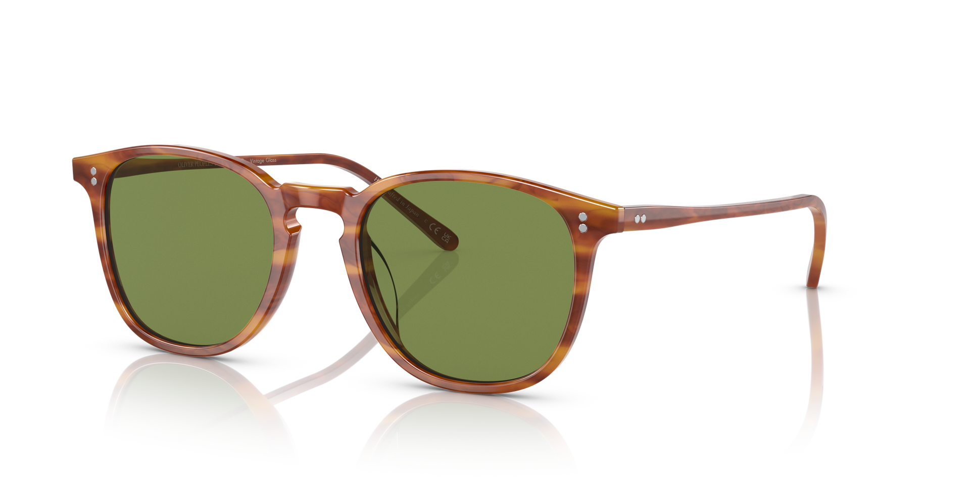 メガネ・老眼鏡 llull Oliver Peoples Finley 1993 Sun with Sugi Tortoise frame and Green