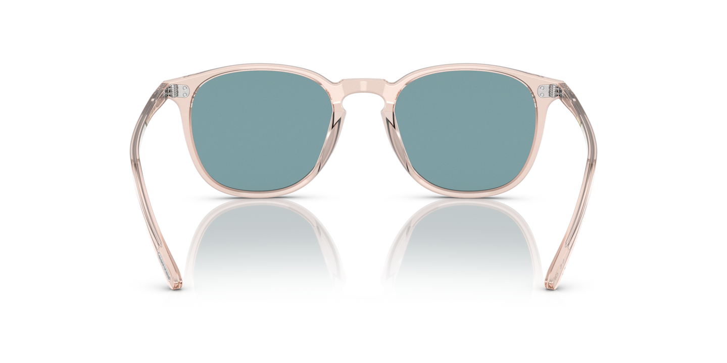 Oliver Peoples Finley 1993 Sun with Cherry Blossom frame and Green lenses - Image Nosepads