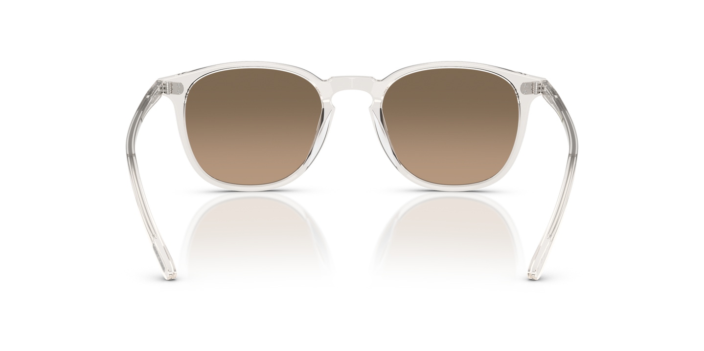 Oliver Peoples Finley 1993 Sun with Gravel frame and Brown lenses - Image Nosepads