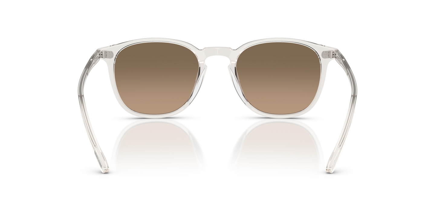Oliver Peoples Finley 1993 Sun with Gravel frame and Brown lenses - Image Nosepads