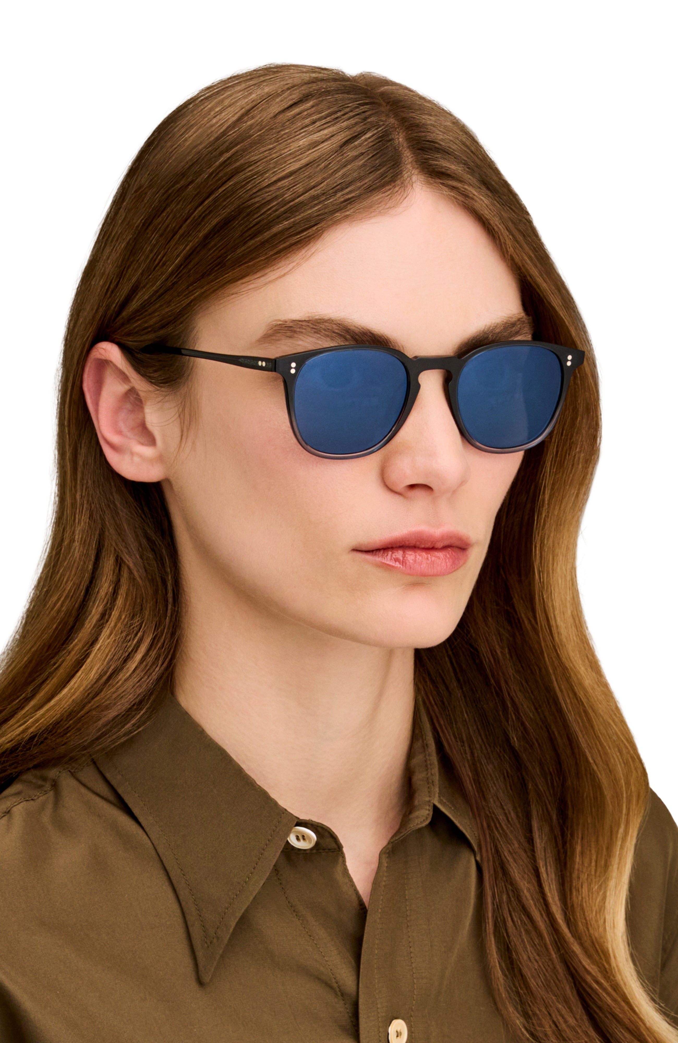 Oliver Peoples Finley 1993 Sun with Cherry Blossom frame and Teal
