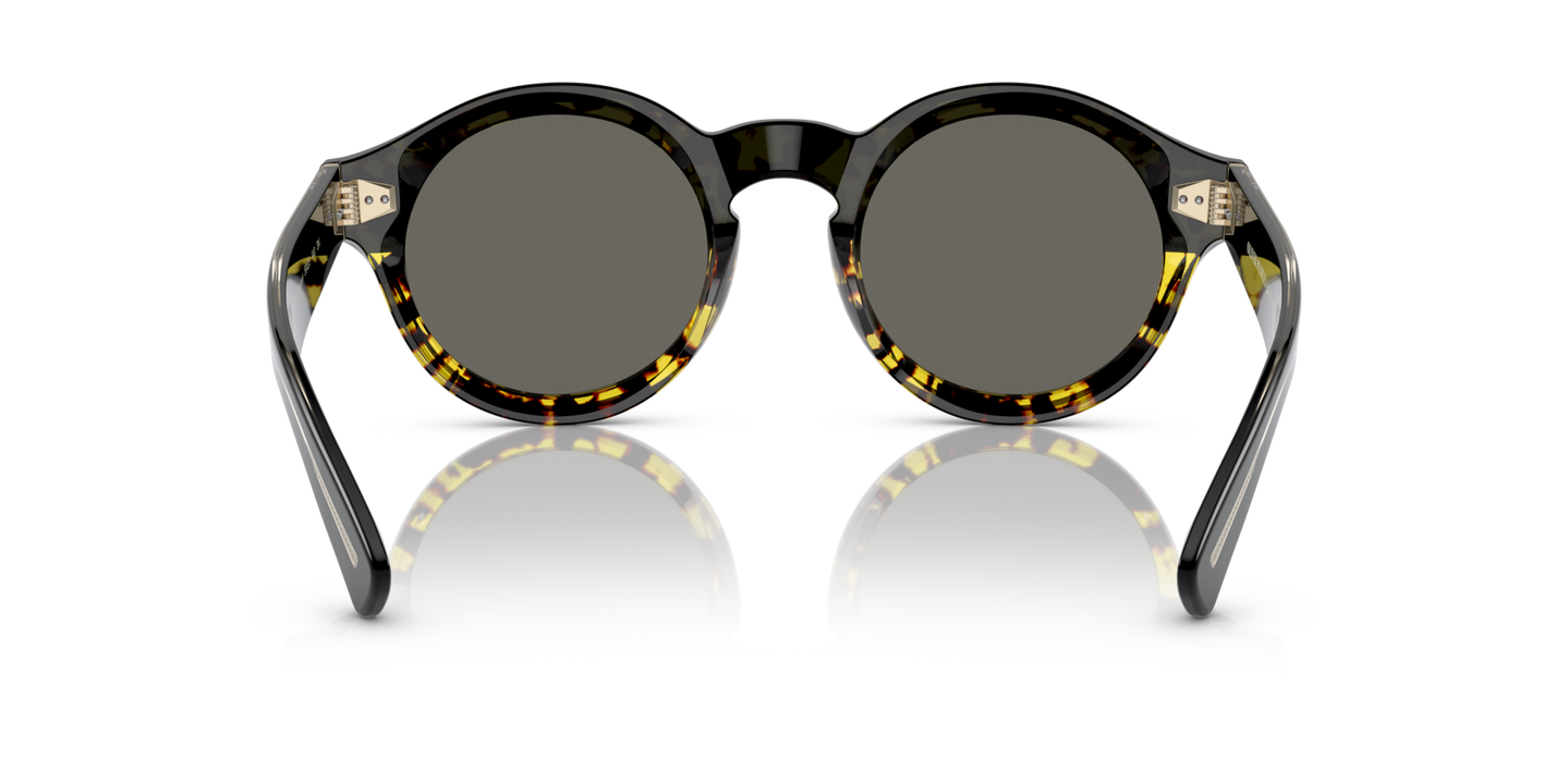 Oliver Peoples Cassavet with Black/DTBK Gradient frame and Grey lenses - Image Nosepads