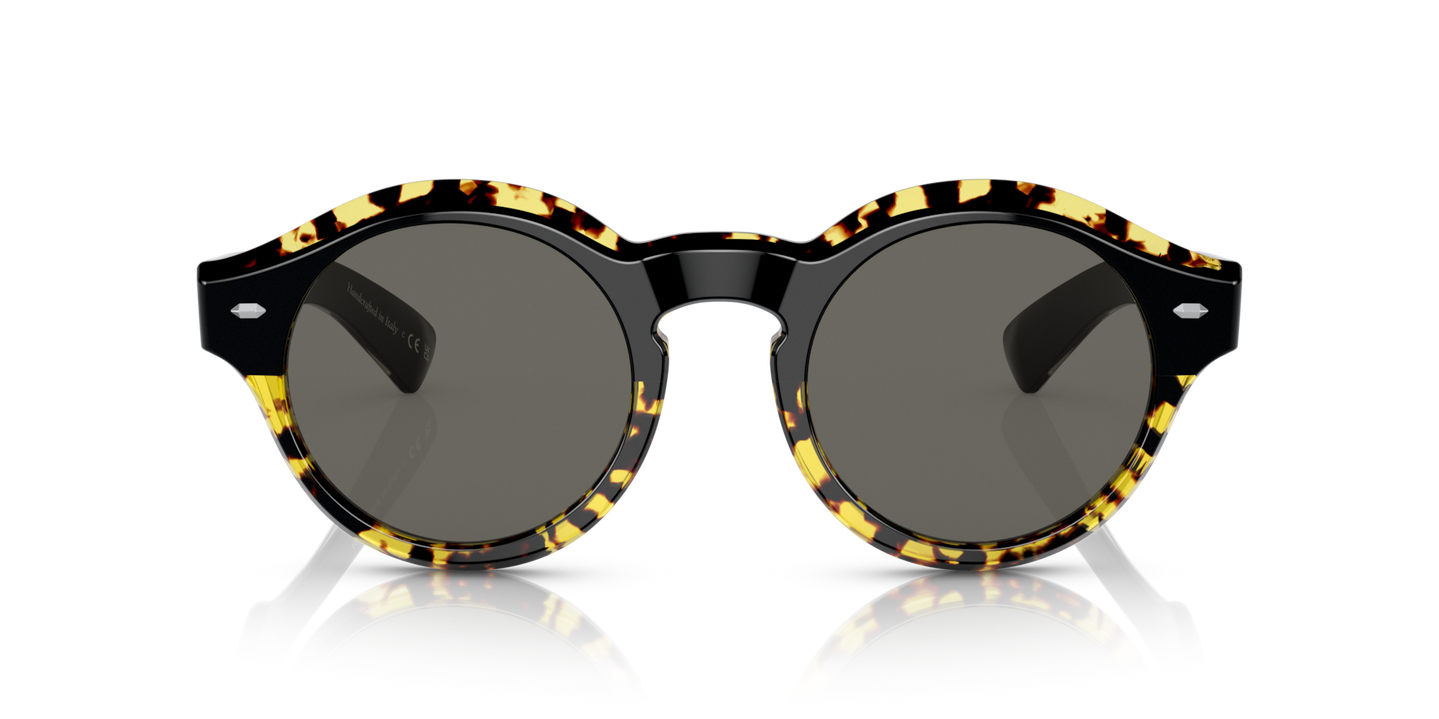 Oliver Peoples Cassavet with Black/DTBK Gradient frame and Grey lenses - Image Lenses