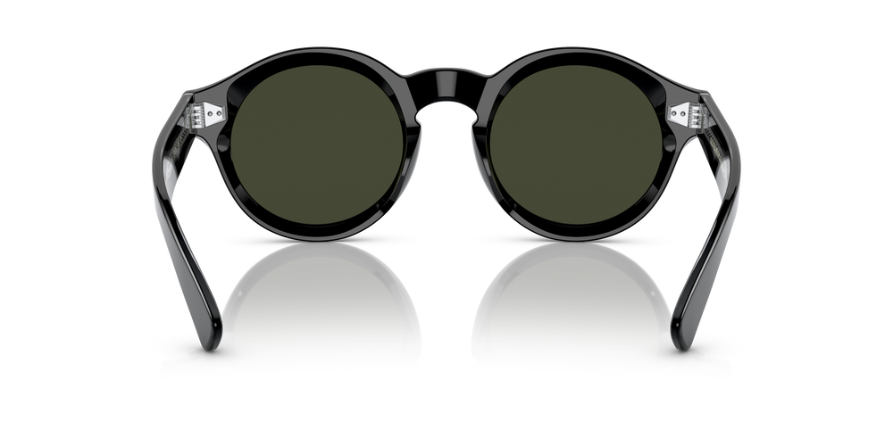 Oliver Peoples Cassavet avec une monture Noir et des verres Vert - L'image 5