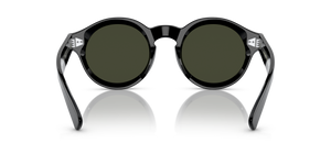 Oliver Peoples Cassavet avec une monture Noir et des verres Vert - L'image 5