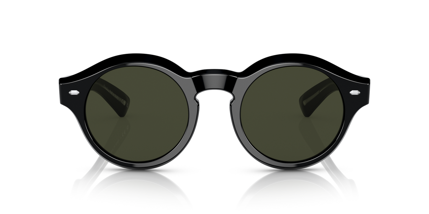 Oliver Peoples Cassavet with Black frame and Green lenses - Image Lenses