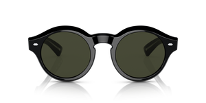 Oliver Peoples Cassavet avec une monture Noir et des verres Vert - L'image 2
