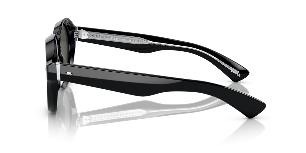 Oliver Peoples Cassavet avec une monture Noir et des verres Vert - L'image 4