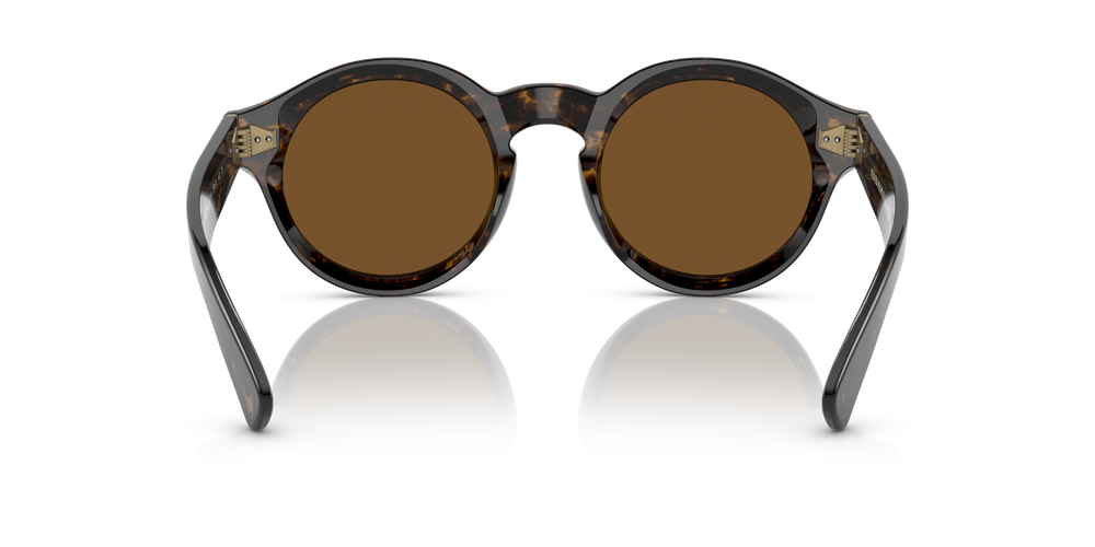Oliver Peoples Cassavet avec une monture Walnut Tortoise et des verres Brun - L'image 5