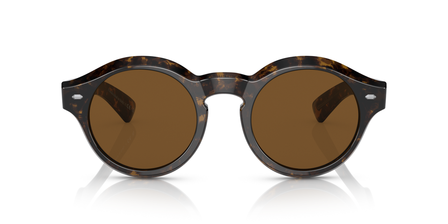 Oliver Peoples Cassavet with Walnut Tortoise frame and Brown lenses - Image Lenses
