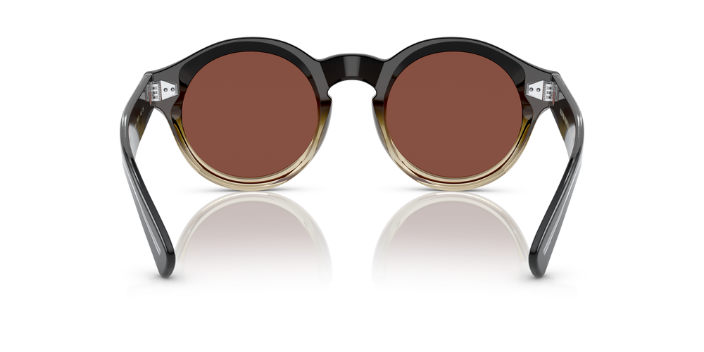 Oliver Peoples Cassavet avec une monture Kona dégradé et des verres Rouge - L'image 5