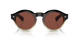 Oliver Peoples Cassavet avec une monture Kona dégradé et des verres Rouge - L'image 2