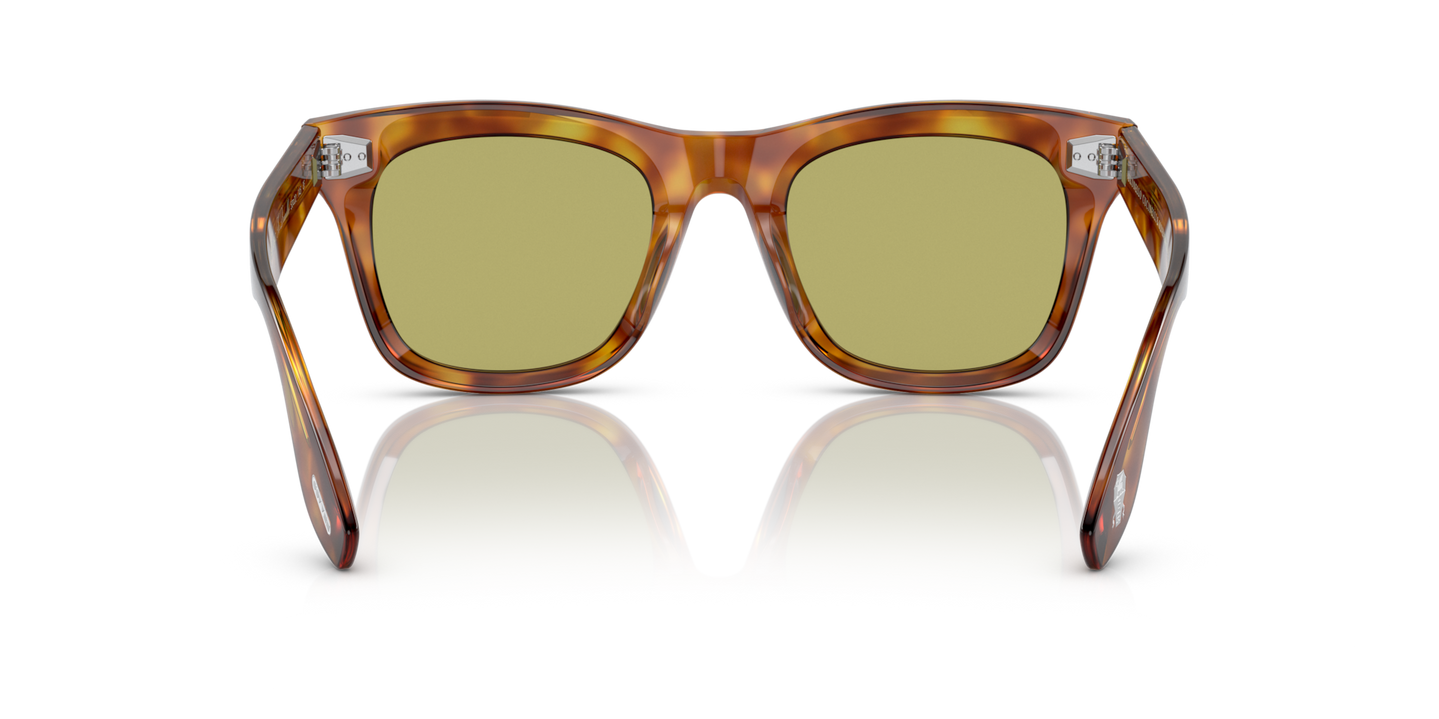 Sie Oliver Peoples Mr. Brunello mit Vintage LBR Gestell und Grün Gläsern - Bild Stegplättchen