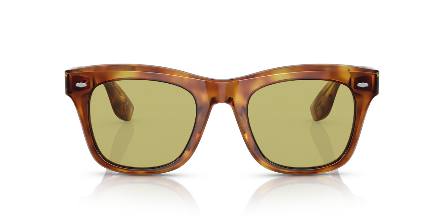 Sie Oliver Peoples Mr. Brunello mit Vintage LBR Gestell und Grün Gläsern - Bild Gläser