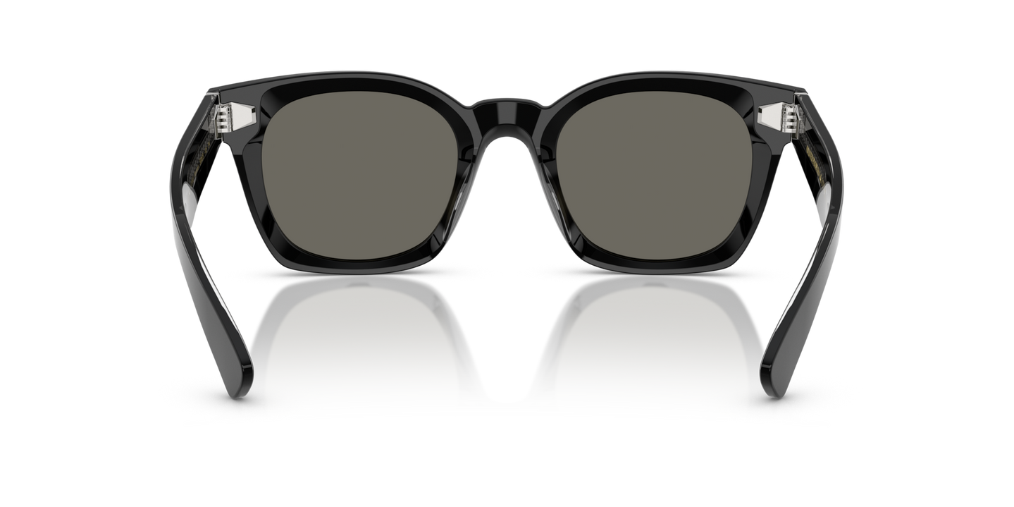 Oliver Peoples Merceaux 18K with Black frame and Grey lenses - Image Nosepads
