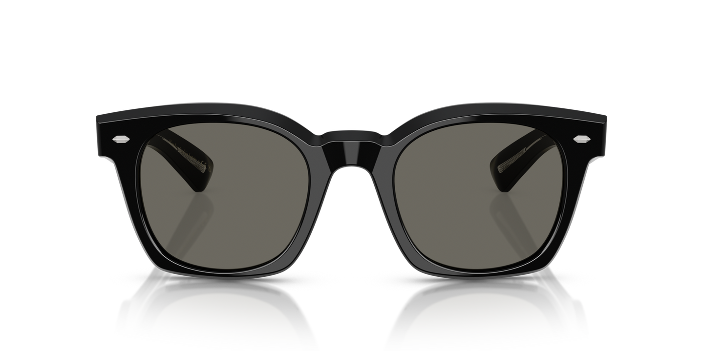Oliver Peoples Merceaux 18K with Black frame and Grey lenses - Image Lenses
