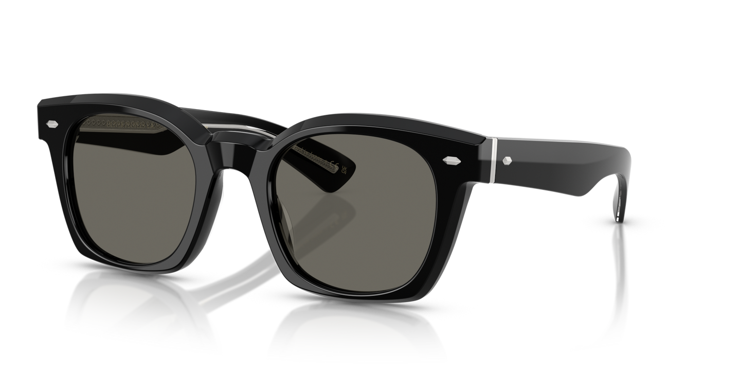 Oliver Peoples Merceaux 18K with Black frame and Grey lenses - Image Plaque