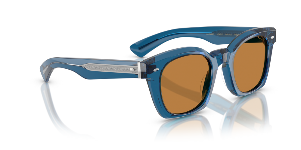 Oliver Peoples Merceaux 18K with Tetsukon Blue frame and Brown lenses - image 3