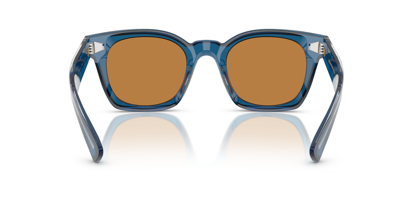 Oliver Peoples Merceaux 18K with Tetsukon Blue frame and Brown lenses - Image Nosepads
