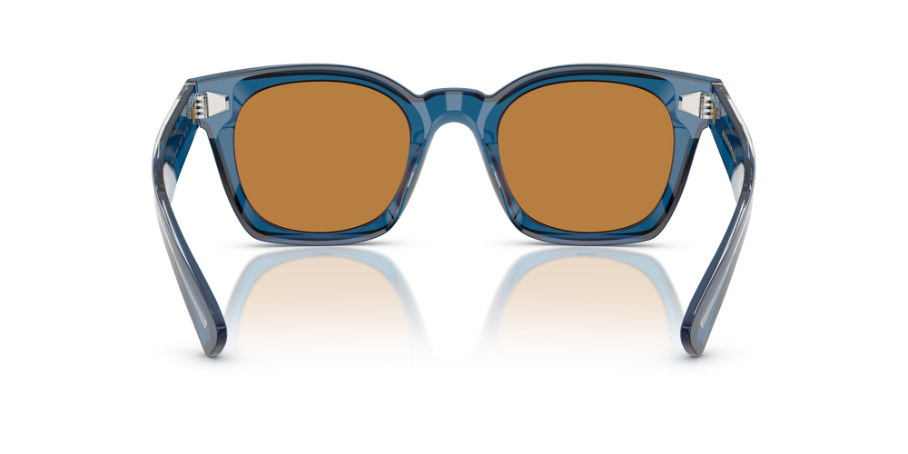Oliver Peoples Merceaux 18K with Translucent Blue frame and Cognac