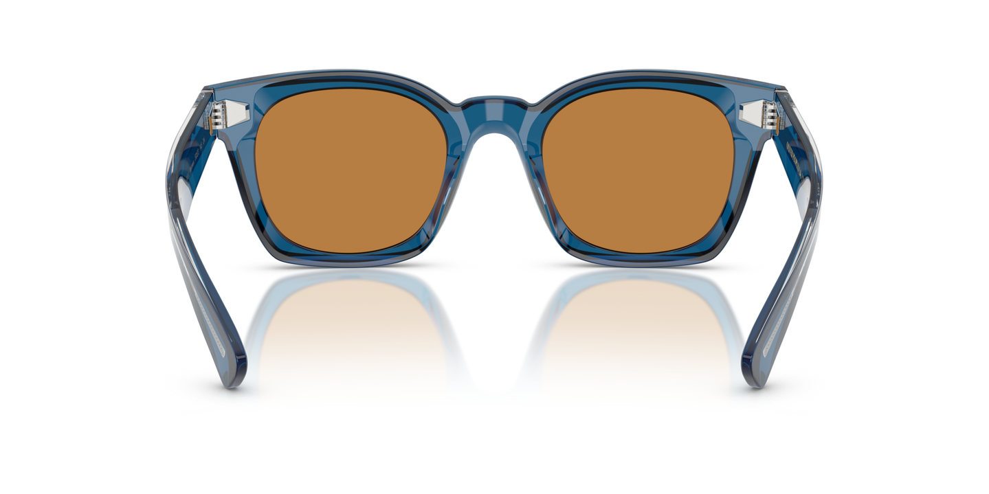 Oliver Peoples Merceaux 18K with Tetsukon Blue frame and Brown lenses - Image Nosepads