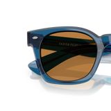 Oliver Peoples Merceaux 18K with Tetsukon Blue frame and Brown lenses - Variant