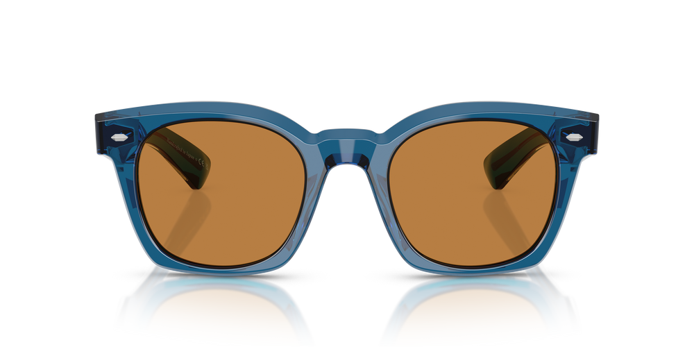 Oliver Peoples Merceaux 18K with Translucent Blue frame and Brown lenses - Image 2
