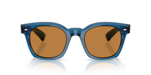 Oliver Peoples Merceaux 18K with Translucent Blue frame and Brown lenses - Image 2