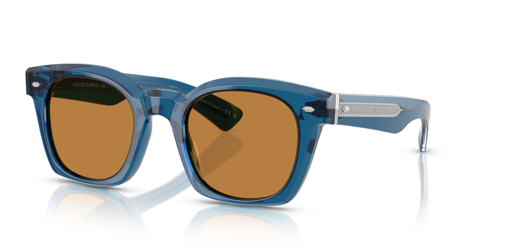 Oliver Peoples Merceaux 18K with Tetsukon Blue frame and Brown lenses - image 1
