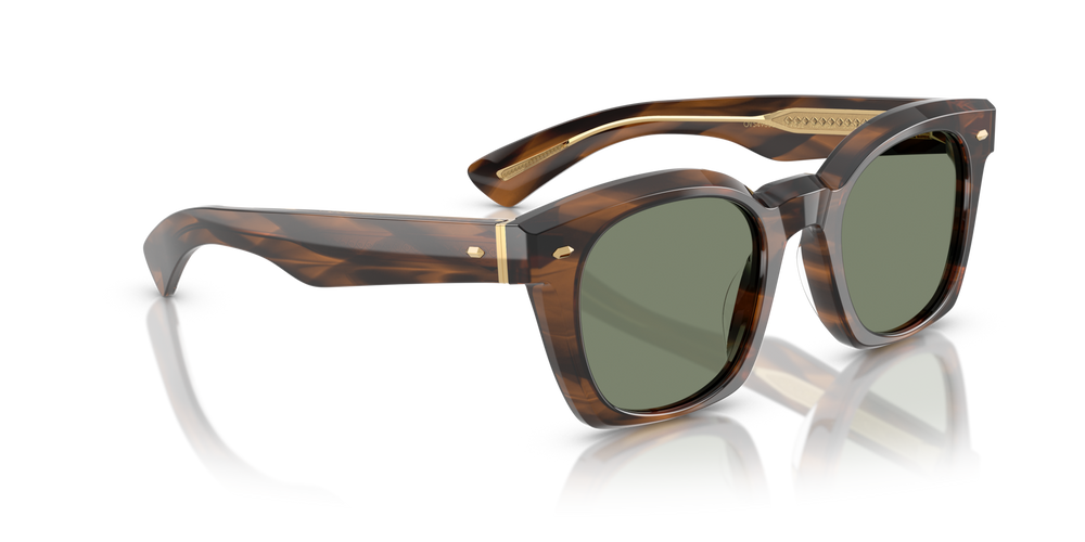 Oliver Peoples Merceaux 18K with Barchan frame and Green lenses - image 3
