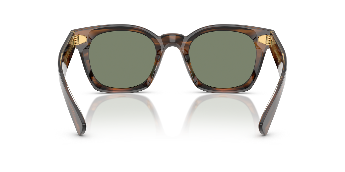 Oliver Peoples Merceaux 18K with Barchan frame and Green lenses - Image Nosepads
