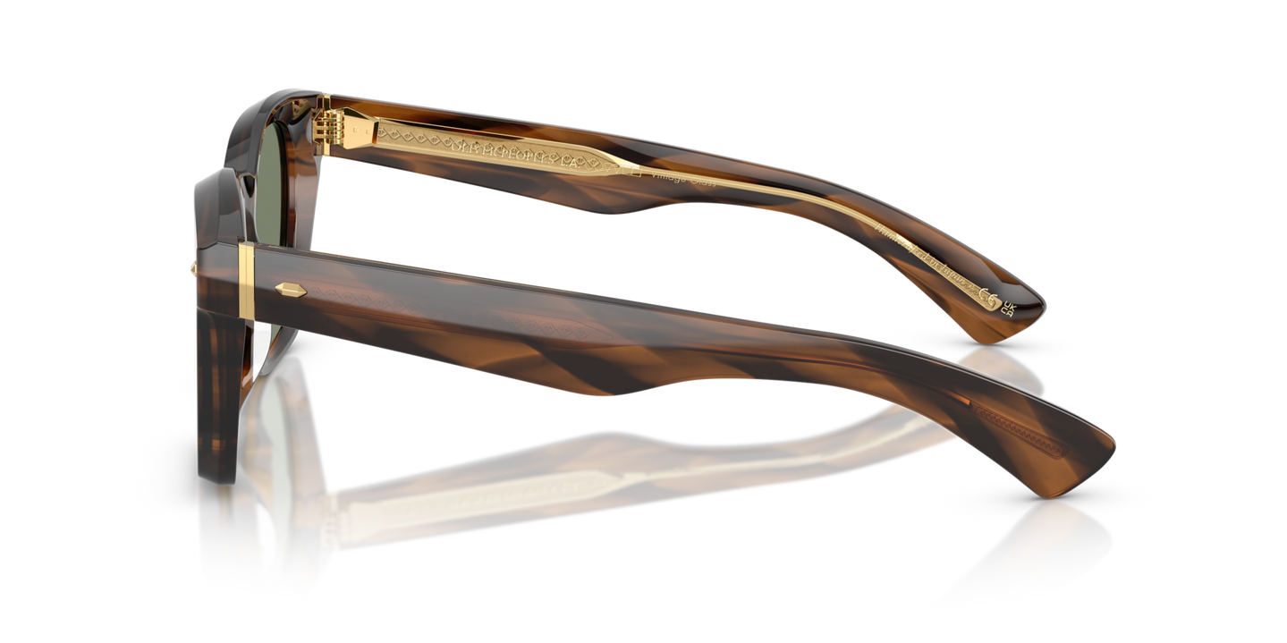 Oliver Peoples Merceaux 18K with Barchan frame and Green lenses - Image Filigree