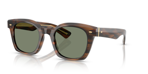Oliver Peoples Merceaux 18K with Barchan frame and Green lenses - image 1