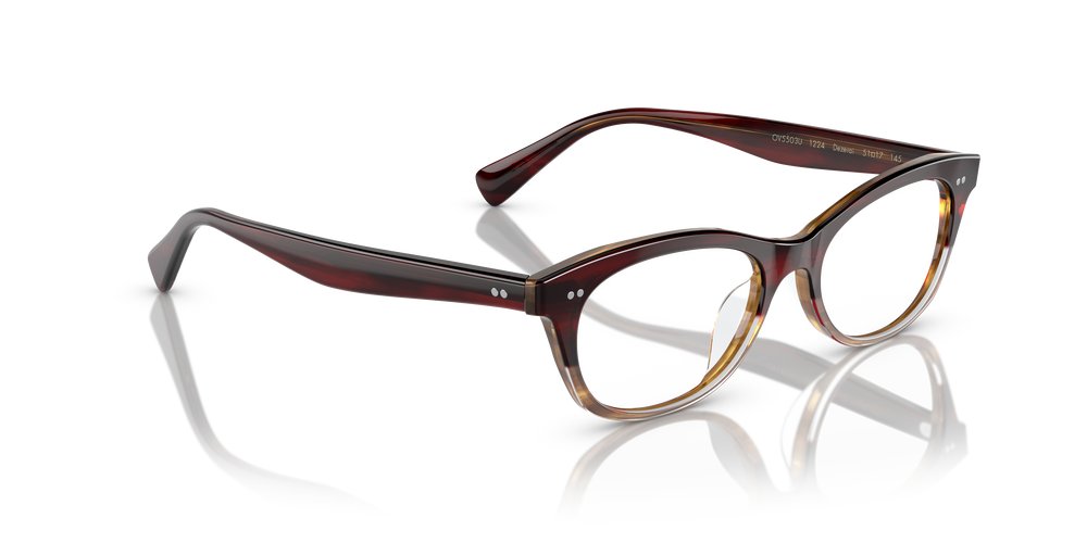 Oliver Peoples Dezerai con montatura Rosso tartarugato sfumato - L'immagine 3